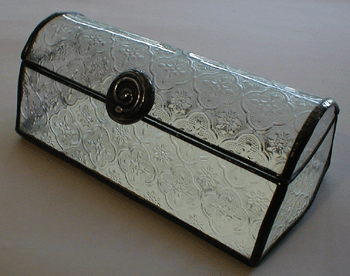 jewelry box with classic glass