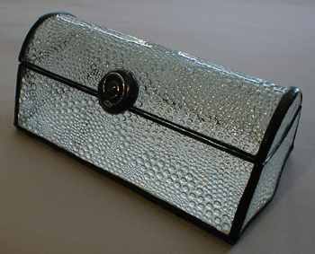 jewelry box with rain drop like glass