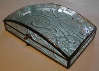 rectangular dome box with everglades glass