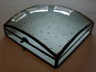 square jewelry box dot glass pattern