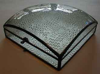 square jewelry box rain drop pattern